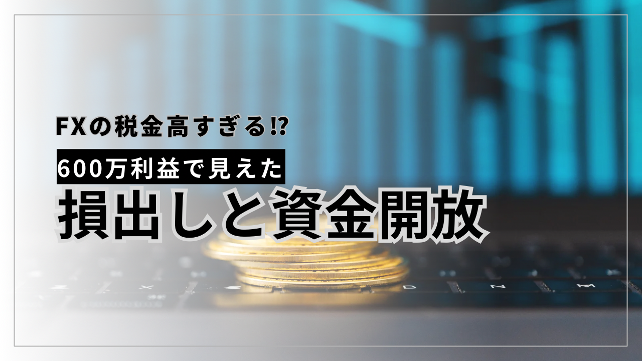 FXの税金は高すぎる？600万利益で見えた“損出し”と資金開放 | あかへびブログ